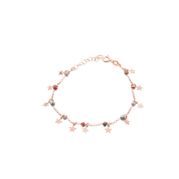 Bracciale Rosé Stelle e Perline