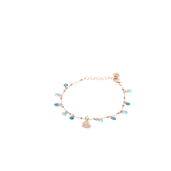 Bracciale Con Cristalli Blu