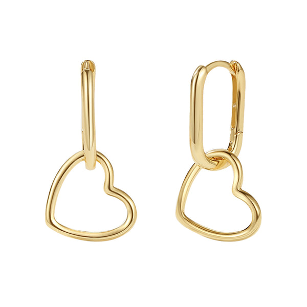 Orecchini Cuore Pendente