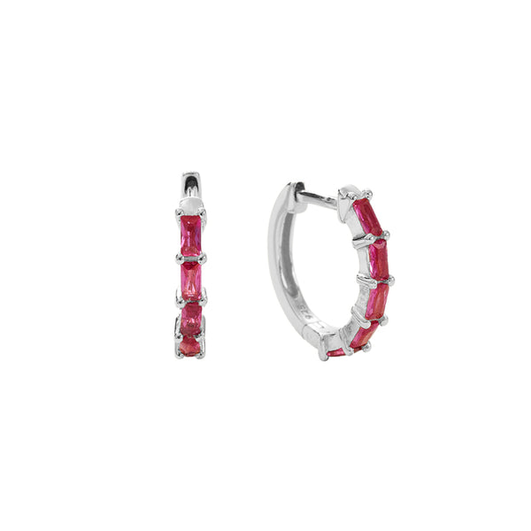 Orecchini Baguette Pink
