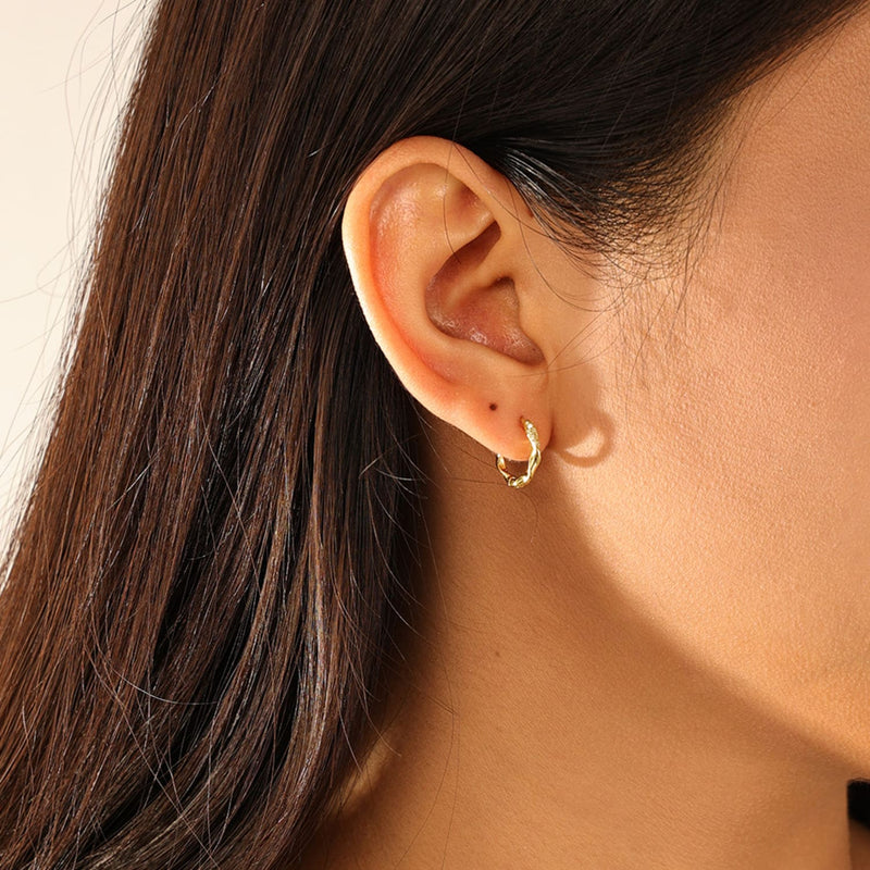 Orecchini Ritorti E Zirconi