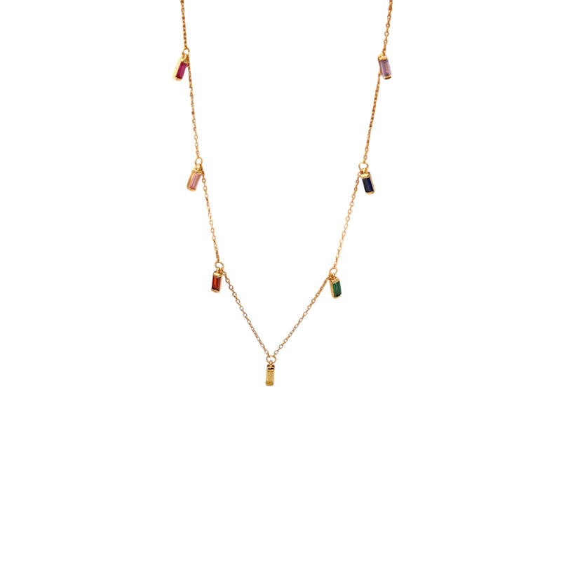 Collana Con Zirconi Pendenti