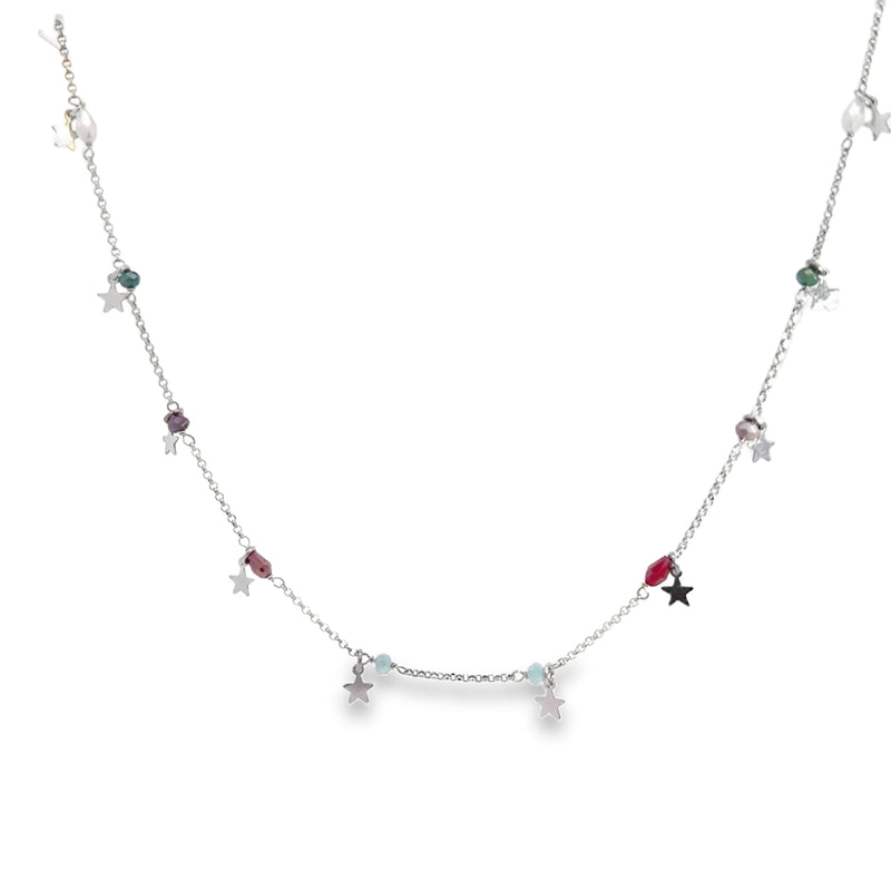 Collana Stelle E Pietre Colorate
