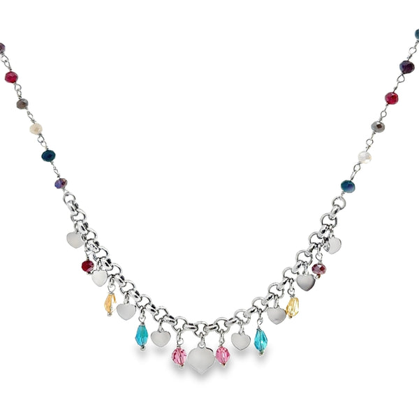 Collana Cuori E Cristalli